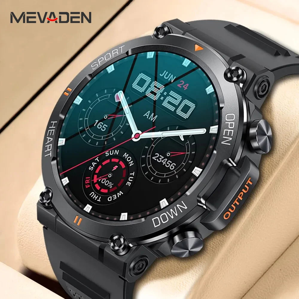 1.39 Inch HD Bluetooth Call Smart Watch Men Sports Fitness Tracker Heart Monitor 400Mah Smartwatch for Android IOS MD56